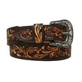 thumbnail image 3 of 32  Western 1-3/4" Tapered Antique Floral Tooled Full-Grain Leather Belt 26RS52T, 3 of 3