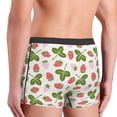 thumbnail image 4 of Bingfone Strawberry Floral Men's Underwear - Casual Stretch Boxer Briefs-, 4 of 7