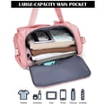 thumbnail image 6 of Spencer Gym Duffle Bag Backpack Waterproof Sports Duffel Bags Travel Weekender Bag for Men Women Overnight Bag with Shoes Compartment, Pink, 6 of 11