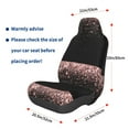 thumbnail image 2 of Lsque Rose Gold Glitter1 Pattern Car Seat Covers for Front Seats , Waterproof Seat Covers for Cars, Sporty Front Seat Covers,Car Seat Cover Protector Front Seats, 2 of 5