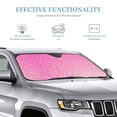 thumbnail image 3 of Kdxio Breast Cancer Pink Ribbons Awareness Print Windshield Sun Shade, Foldable Sun Blocker for Car,Truck,SUV Automotive Interior Sun Protection,Reflective Shade for Front Windshield(Medium), 3 of 7