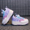 thumbnail image 4 of Kids Roller Shoes Sneakers with Wheels - Premium Sport Roller Skate Sneaker for Boys Girls Christmas Birthday Children Show Gift, 4 of 13