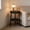 Black, variant on Round End Table with Storage Drawer & Shelf, 2-Tier Small Side Table Nightstand for Living Room Bedroom, Plastic Coffee Table