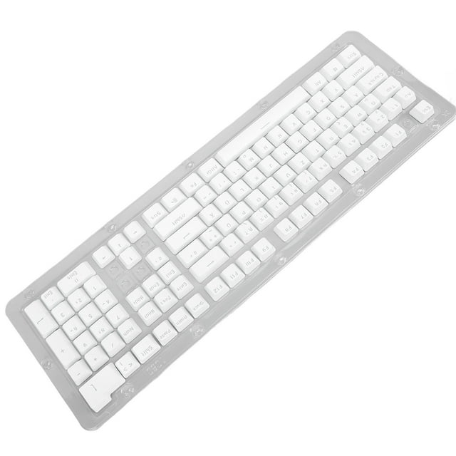 108 Key German Keyboard Keycap, Translucent Customized Layout Keyboard Keycap for Standard Full 108Key & 61 64 68 84 87 96 98 100 104 Mechanical Keyboard