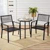 Mainstays Upton Court Round Patio Bistro Table with Faux Cement Top