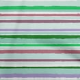 thumbnail image 1 of oneOone Tissu Georgette Viscose Vert Géométrique Rayures Inégales Matériel de Robe Tissu Imprimé Tissu au Mètre 42 Pouces de Large, 1 of 4
