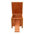 thumbnail image 4 of Pefilos 20 Inch Wooden Rabbit Hutch Waterproof Pet Bunny Cages for Outdoor Small Animal House Habitat, Orange, 4 of 9