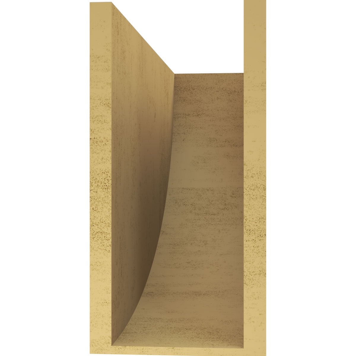 8"W x 24"D x 16"H Classic Durham Rough Cedar Woodgrain TimberThane Corbel, Primed Tan