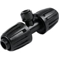 thumbnail image 1 of 8 Pcs Quick Connect 1/2" to 1/4" Drip Irrigation Fittings, Dripline 1/2 Inch (1/2" ID x0.6-0.65" OD) To 1/4 Inch Reducing Tee Adapter Drip Tubing 1/2" to 1/4" Irrigation 3 Way Connectors, 1 of 7