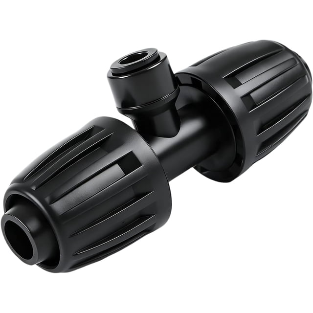 8 Pcs Quick Connect 1/2" to 1/4" Drip Irrigation Fittings, Dripline 1/2 Inch (1/2" ID x0.6-0.65" OD) To 1/4 Inch Reducing Tee Adapter Drip Tubing 1/2" to 1/4" Irrigation 3 Way Connectors