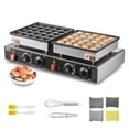 thumbnail image 1 of VEVOR 50PCS Mini Dutch Pancake Maker Commercial Dorayaki Baker Non-stick 1800W, 1 of 9