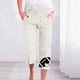 thumbnail image 2 of Pantalones de Mujer Casual Cintura Elástica con Impresión de Pascua, Sueltos Pantalones de Pierna Ancha Recta para Toda la Temporada, 2 of 3