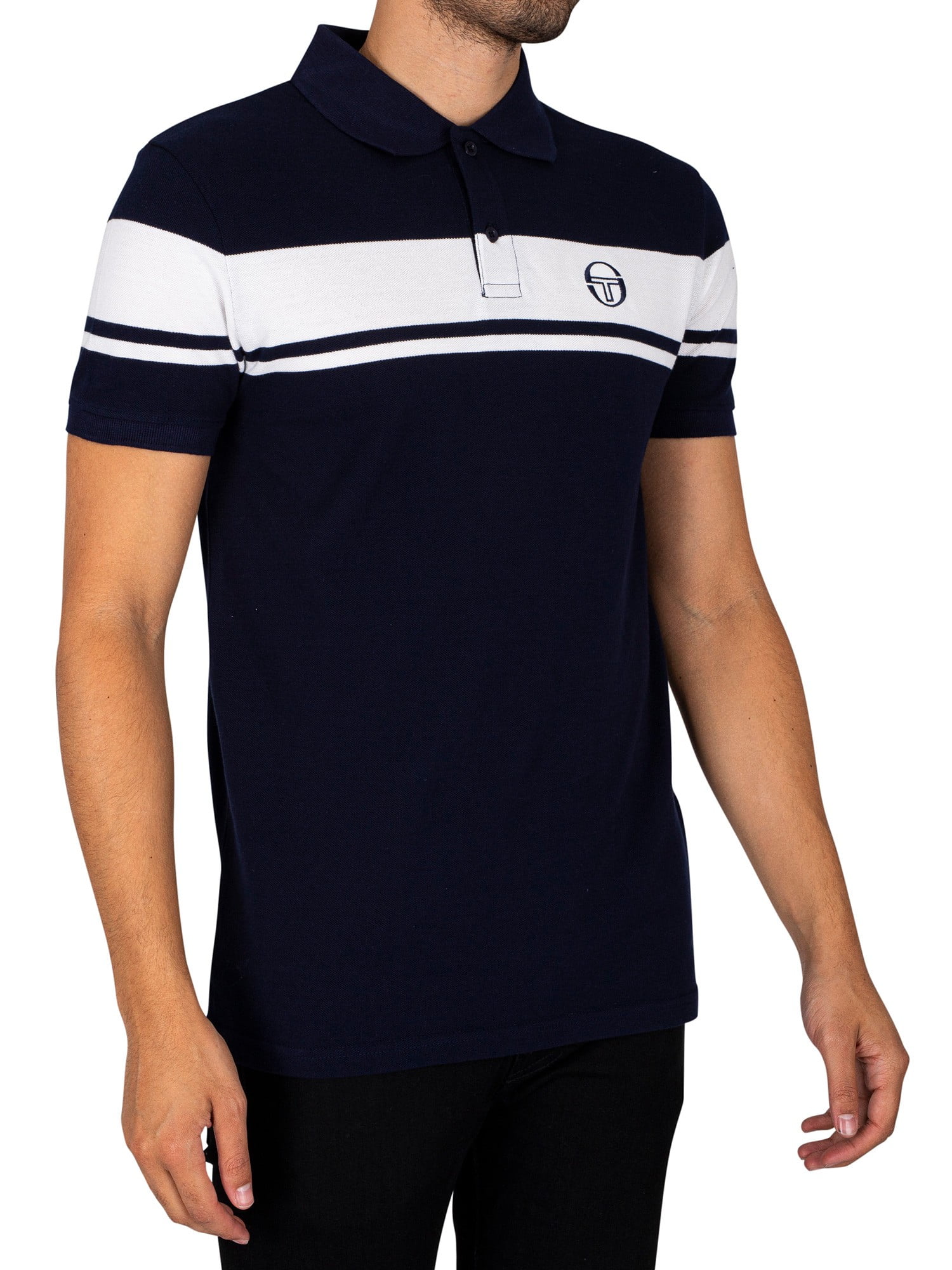 Sergio Tacchini Young Line Polo Shirt, Blue - Walmart.com