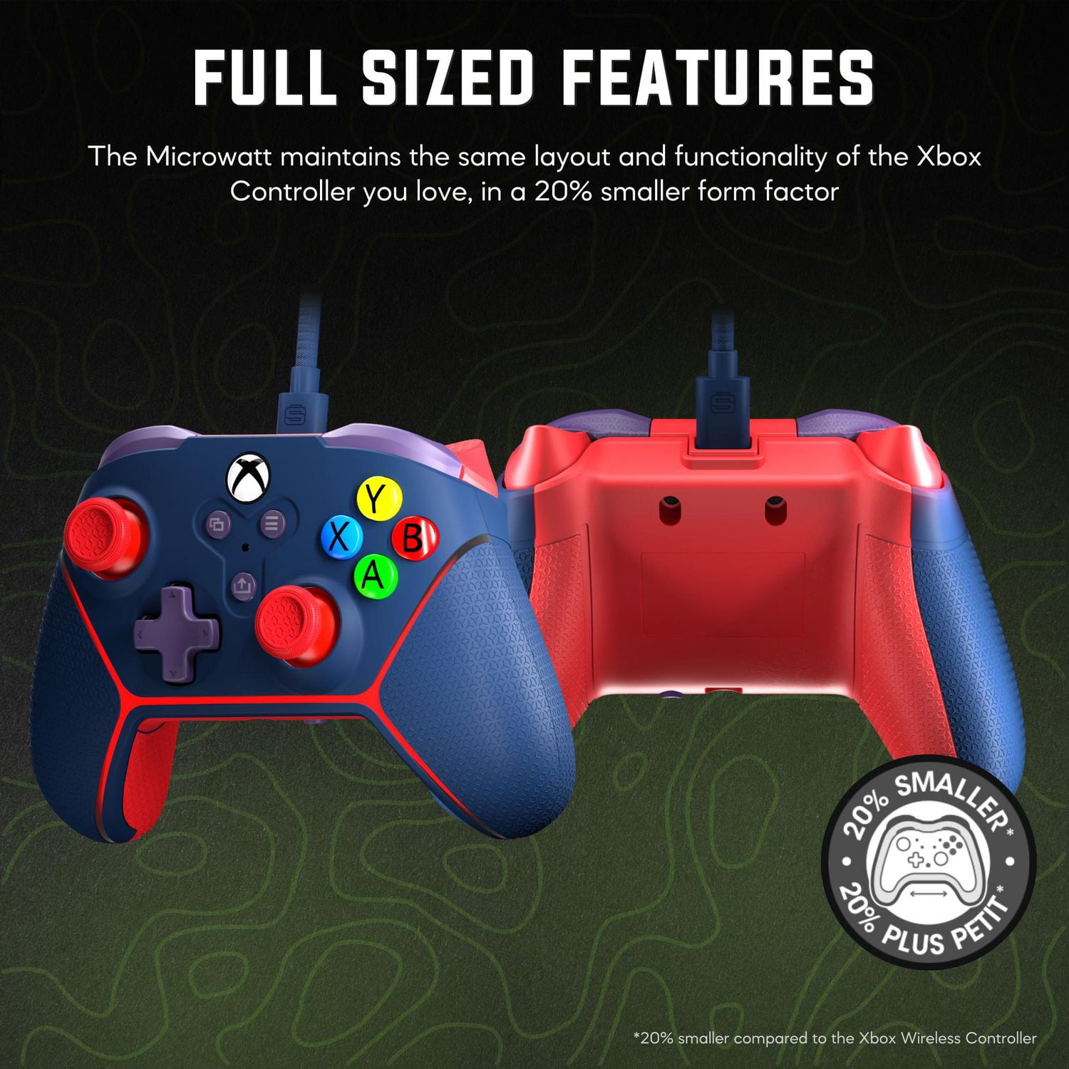 Contrôleur filaire Surge Livewire Microwatt Junior - Bleu