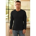 thumbnail image 2 of Iceglad Men's Henley Sweatshirt Long Sleeve Button Sweatshirt Fashion Casual Pullover Shirt, 2 of 8