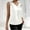 White, variant on Jerdar Women's Silk Satin Camisole Tank Tops V Neck Pleated Dressy Casual Sleeveless Blouses Summer Business Work Shirts L