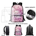 thumbnail image 5 of Uorisanigo Cherry Blossom Cat 17 inch Kids Backpack School 5-15 with Side Mesh Pocket Casual Basic Bookbag Travel Rucksack for Elementary Kindergarten Preschool Student School Bag, 5 of 6