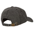 thumbnail image 4 of Belgium Flag Map Embroidered Washed Cotton Twill Cap - Black OSFM, 4 of 5