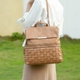thumbnail image 4 of MKF Collection Alba Women Convertible Backpack Bag Vegan Leather Bookbag Purse Handbag Fashion Travel Daypack Bag by Mia K - Khaki Beige, 4 of 8