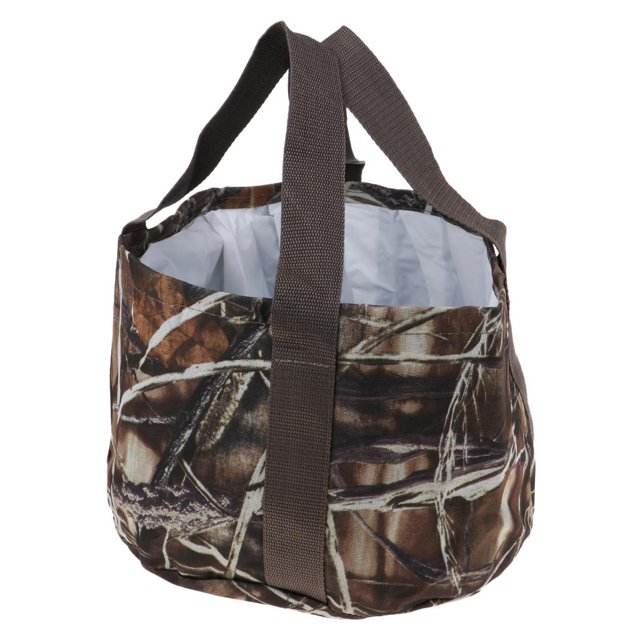 Lavabo Portátil para Exteriores, Plegable, para Acampar, Senderismo, Viaje, para Lavar Camuflaje Baoblaze Camping plegable con cubo
