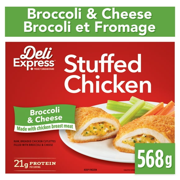 Deli Express Stuffed Chicken with Broccoli & Cheese, 568 g