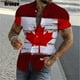 thumbnail image 5 of Nueva camisa hawaiana con estampado completo "I Love Canada" de verano para hombre, camisa informal de manga corta con botones para hombre, camisa de playa de talla grande, 5 of 5