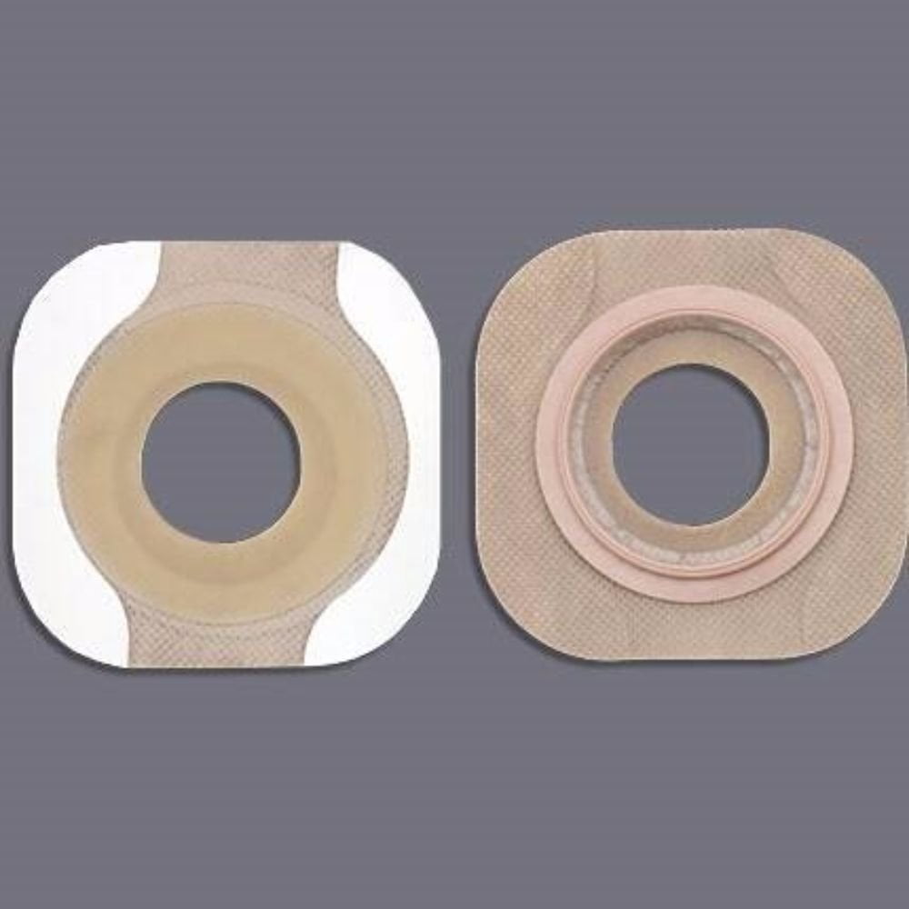 New Image FlexWear Skin Barrier Pre-Cut, Standard Wear Tape 2-1/4 Inch Floating Flange Red Code 1-3/4 Stoma, 14309 - BOX OF 5