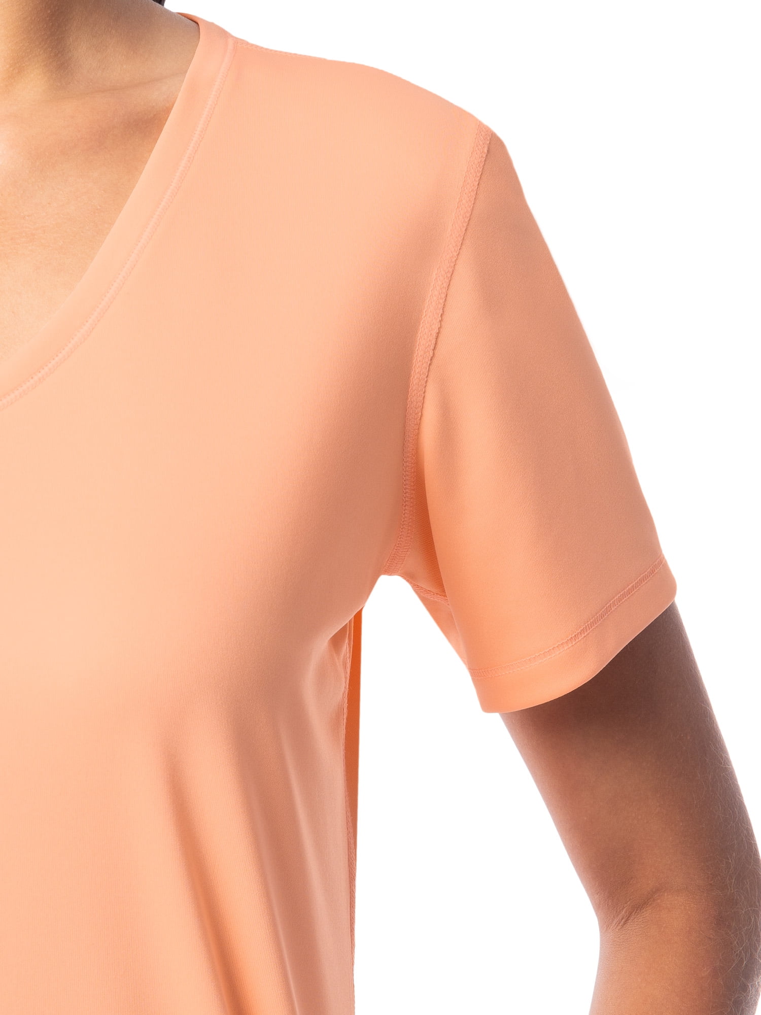 Athletic Works Women's and Women's Plus Core Active Short Sleeve V-Neck T-Shirt, Sizes XS-4X