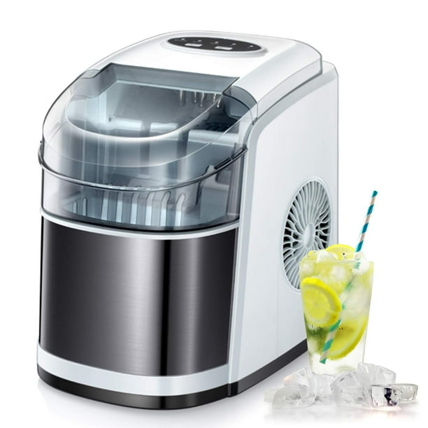 AGLUCKY Countertop Ice Maker Machine, 26Lbs/24H Portable Compact Ice