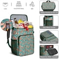 thumbnail image 4 of Bloom Print Floral and Skull Design Backpack Cooler - 20L High Capacity, Long-Lasting Insulation for Summer, 4 of 6