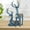 Blue, variant on ToppiJoy 2Pcs Figurines Decor Sculpture Statues for Home Decor, Figurines Scul-ptures Deer Decorations Center Table (Green)
