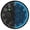 Black Shadow Tropical Foliage, variant on Dailycode Night Light Wall Clock Glow in The Dark 12 inch Battery Operated Silent Luminous Clocks, Black Gothic Doodle Symbol