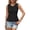 Black, variant on Women Short Sweater Vest Sleeveless Summer Bohemian Knitted Waistcoat