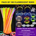 thumbnail image 1 of Rvkxad Colorful Light Sticks, 100PC Glow Sticks for Parties Dancing, KidsLight Up Sticks, Party Light Sticks, 1 of 1