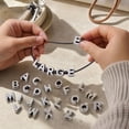 thumbnail image 4 of 26 Pcs Acrylic Bubble Letter Beads, Large Hole Alphabet Charms for DIY Jewelry Crafts, 4 of 4