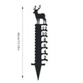 thumbnail image 3 of Wojeull Card Slot 15.7 Inch Christmas Metal Snow Christmas Reindeer Snow Christmas Animal Snowmobile Snow Metal Snow Yard Decoration Snow Gardening supplies, 3 of 7
