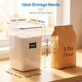 thumbnail image 3 of Sindcom Airtight Storage Canisters for Flour, Sugar, 2 Pcs Large Food Storage Containers, 6.5L /219.79fl oz, 3 of 9