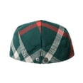 thumbnail image 4 of WITHMOONS Cotton Plaid Newsboy Flat Cap Ivy Cabbie Gatsby Hat YZ30099 (Green), 4 of 5