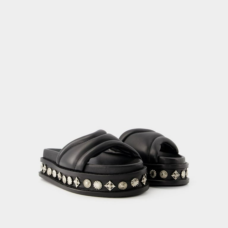 【関税込み】Aj1304 Sandals - Toga Pulla - Leather - Black Toga Pulla Sandals - Leather - Black Black (Women's