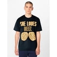 thumbnail image 1 of Playera Grande y Alto para Hombre Big and Tall t Shirt Camisas Playeras Manga Corta con Cuello Redondo para HombresShe Loves Deez Nuts Funny T-Shirt 220g Tee For Adult, Men, Women, Teen, Teenager, A, 1 of 8