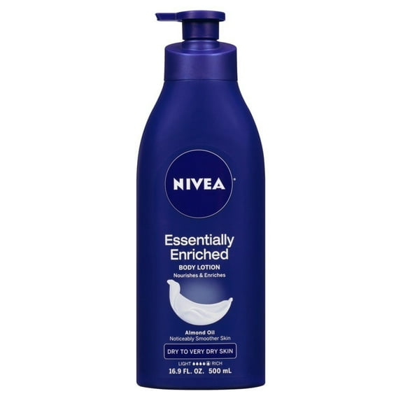 Nivea Deep Nourishing Skin Care Lotion Serum & Almond Oil 16.9 oz, 6-Pack