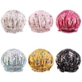 thumbnail image 3 of WIFKLSIIPG Bonnets de Douche pour Femmes Réutilisables Imperméables Bonnets de Douche Réutilisables pour Cheveux Double Protection Élastique Taille Moyenne, 3 of 6