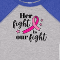 thumbnail image 4 of Inktastic Breast Cancer Awareness Her Fight is Our Fight Boys or Girls Baby Bodysuit, 4 of 5