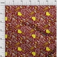 thumbnail image 3 of oneOone Cotton Cambric Maroon Fabric Abstracts Sewing Fabric By The Yard Printed Diy Clothing Sewing Supplies 56 Inch Wide, 3 of 5