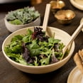 thumbnail image 5 of LEXA 12" Handmade Bamboo Salad Bowl – 130 oz Large Wooden Fruit Bowl for Kitchen Counter, Natural Bamboo, 5 of 10