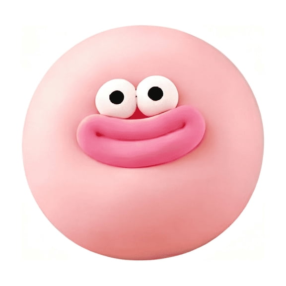 Clearance! Squishy Stress Relief Toys with Cute Face Random Color – Squeeze Fidget Ball for Kids Adults Desk Toy and Anxiety Relief Soft Stress Ball