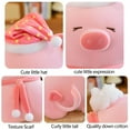 thumbnail image 6 of bxhwj 9.8in or 15in Pig Plush Doll Pillow, Cute Stuffed Animal Toy with Soft Cotton, Adorable Sleeping Pig Plushie for Kids Boys Girls, Birthday Christmas Holiday Gift, Cozy Bed Sofa Room Decoration, 6 of 8