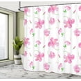 thumbnail image 4 of Ambesonne Flowers Shower Curtain, Floral Patterns Country, 69"Wx70"L, Pink White, 4 of 4