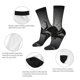 thumbnail image 4 of Balery Black Spiders Calcetas Largas con Estampado para Hombre y Mujer – Suaves y Transpirables, Talla Única (US 5-11), 4 of 6