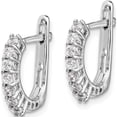 thumbnail image 2 of 14K White Gold Fancy Hinged Diamond Earrings (15 X 13) Made In India em5397-040-wa, 2 of 5